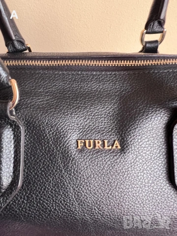 Чанта Furla естествена кожа, снимка 12 - Чанти - 29429049