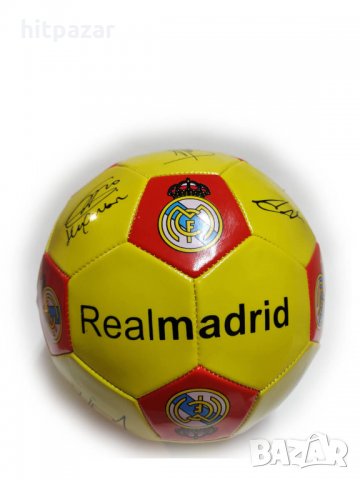 Футболна кожена топка за игра на футбол с отбор Реал Мадрид