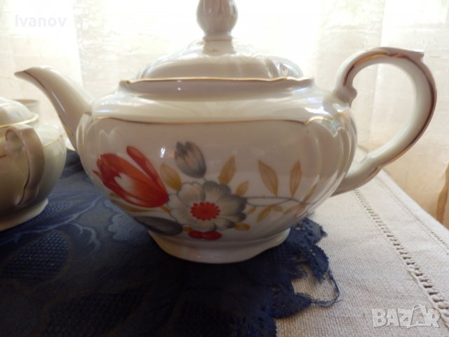 Стар сервиз за чай Bavaria, снимка 5 - Антикварни и старинни предмети - 34558080