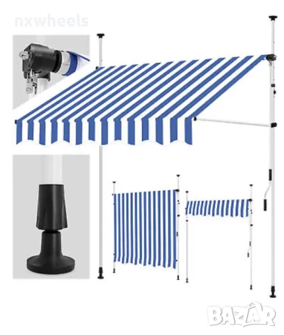 Тента Навес Сенник Бърз Монтаж Без Пробиване Ветроустойчиви, снимка 2 - Други стоки за дома - 50984286