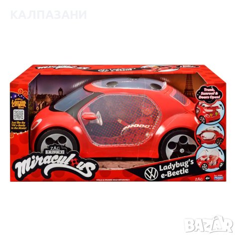 MIRACULOUS Калинката и Котарака колата на Калинката VW Beetle 50669E, снимка 2 - Коли, камиони, мотори, писти - 42791975