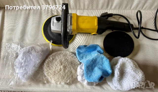 Машина за полиране с 2 диска и покорни аксесоари