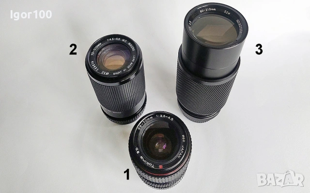 Обективи на PENTAX K mount - ръчен фокус, снимка 2 - Обективи и филтри - 53371156