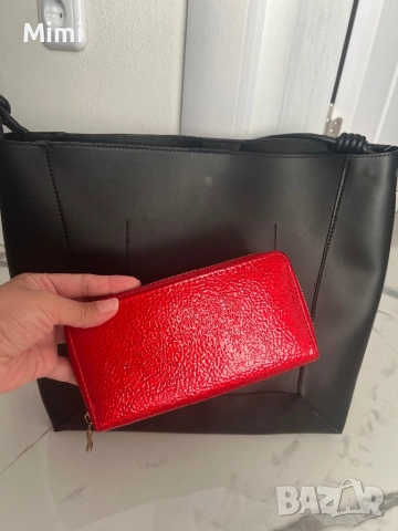 Нова!!!Дамско чанта+портфейл , снимка 9 - Чанти - 51824563