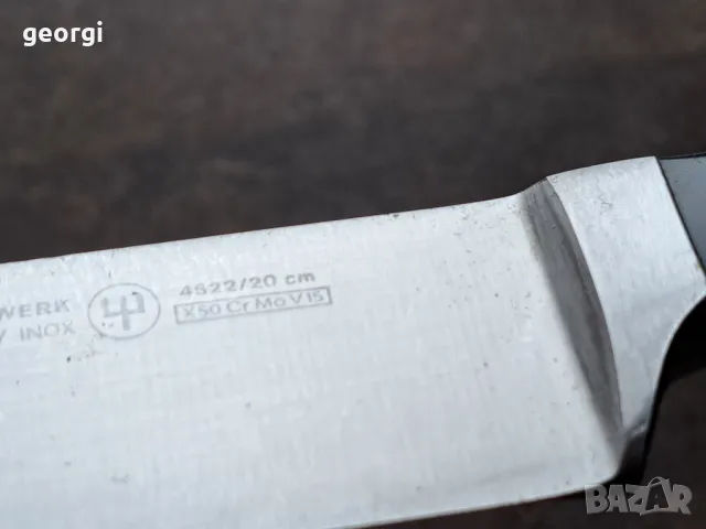 кухненски шефски нож Solingen , снимка 7 - Прибори за хранене, готвене и сервиране - 49783973