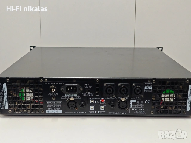 професионално крайно стъпало усилвател IRNI - L X 2000, снимка 7 - Ресийвъри, усилватели, смесителни пултове - 54227221