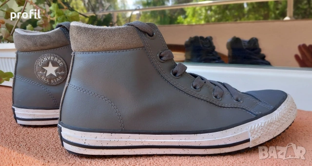 Дамски/юношески Converse кожени кецове №37, снимка 4 - Кецове - 54277632