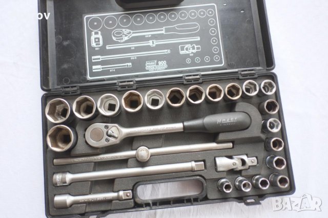 HAZET 900 - 1/2" PROFI Висококачественна Гедория !!! Вложки 10 - 32 mm !!! ORIGINAL HAZET Germany !!