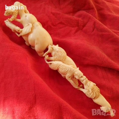 Бивник на слон., снимка 2 - Статуетки - 50585599