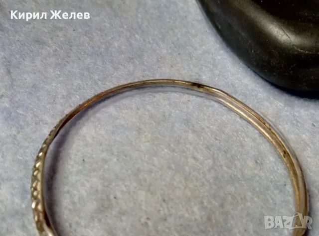 СТАРА ОРНАМЕНТИРАНА СТИЛНО ГОЛЯМА КЛАСИЧЕСКА СРЕБЪРНА ОБЕЦА ХАЛКА СРЕБРО 925 РЪЧНА ИЗРАБОТКА 37762, снимка 6 - Обеци - 48901498