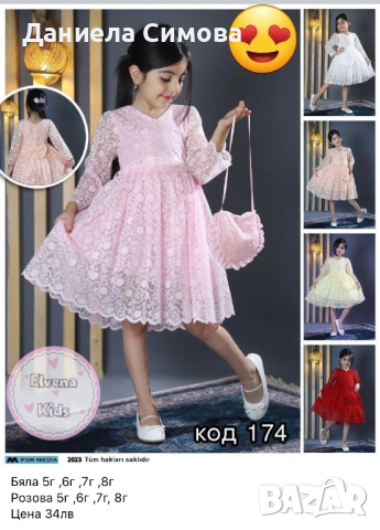 НОВИ Официални бебешки и детски рокли и комплекти за момиче, снимка 9 - Детски рокли и поли - 44679789