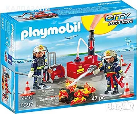 Playmobil - Пожарникарска операция с водна помпа 5397