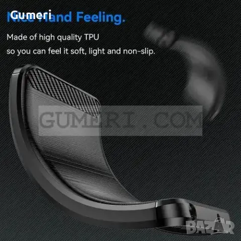 Realme GT 6 Противоударен Силиконов Гръб - Карбон ''Шарк'', снимка 7 - Калъфи, кейсове - 48037181