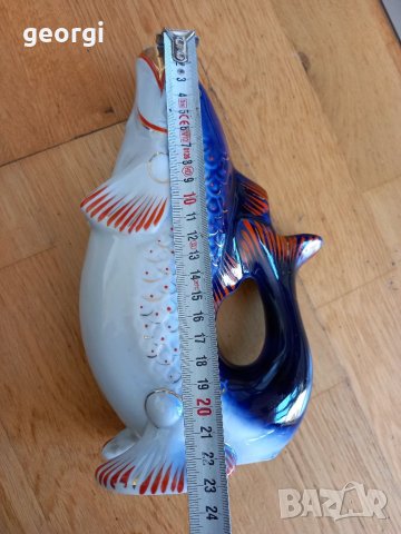 Порцеланова бутилка риба, снимка 4 - Декорация за дома - 35554416