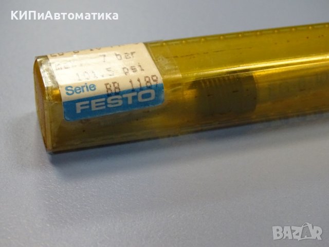 Пневматичен цилиндър Festo EG-6-10-PK-3 pneumatic round cylinder, снимка 3 - Резервни части за машини - 38283367