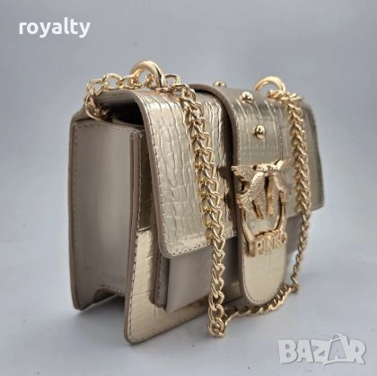 Pinko Нова Дамска Кожена Чанта Пинко , снимка 2 - Чанти - 54096107