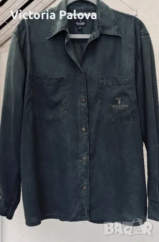 Риза TRUSSARDI JEANS  Италия оригинал, снимка 6 - Ризи - 48023828