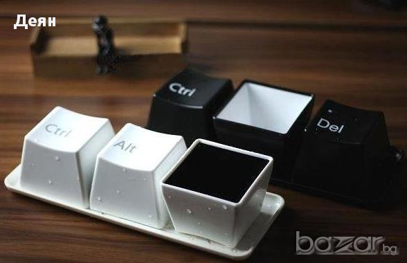 0652 Комплект чаши Cntrl, Alt, Del, снимка 4 - Чаши - 30899675