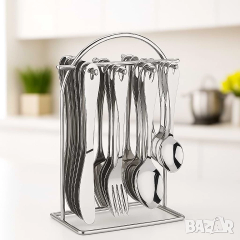 Прибори за хранене ARIAN – Стил и издръжливост в 25 части, снимка 8 - Други стоки за дома - 52037035