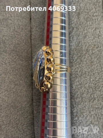 Нов златен пръстен 14к 3.53гр 61р-р, снимка 3 - Пръстени - 50998472