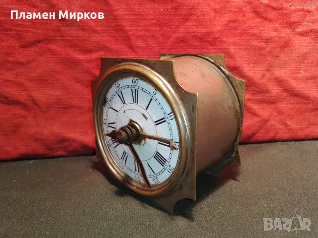 Френски антикварен часовник-будилник, снимка 3 - Антикварни и старинни предмети - 44450582