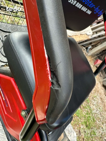 Електрическа триколка с три седалки EcoWay модел М19X бордо, снимка 4 - Мотоциклети и мототехника - 52968542