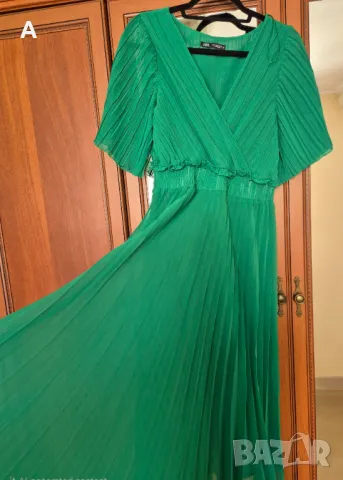 Миди плисирана рокля Zara, снимка 3 - Рокли - 50432333