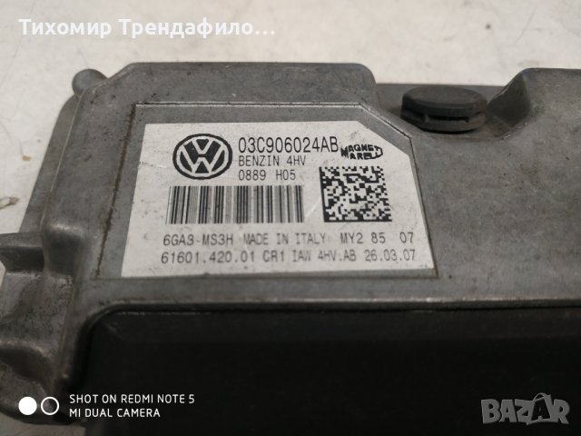 03C906024AB, 03C 906 024Ab, magneti marelli , benzin 4HV, IAW4HV.AB, 61601.420.01 Skoda Fabia 1.4 Pe, снимка 3 - Части - 42484629