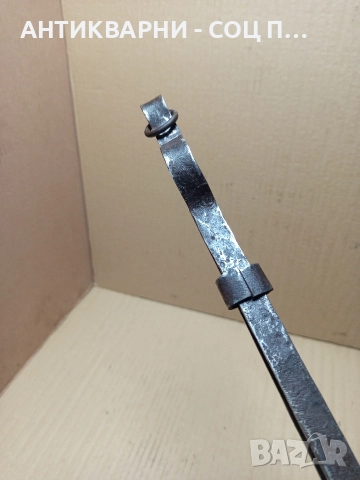 Соц Стар Ръчно Кован Дилав Маша За огнища Камини Барбекюта. , снимка 6 - Антикварни и старинни предмети - 52595495