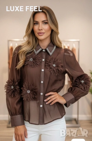 🤎Дамски Ризи, снимка 2 - Ризи - 54334154