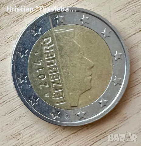 2 евро монета Люксембург 2014