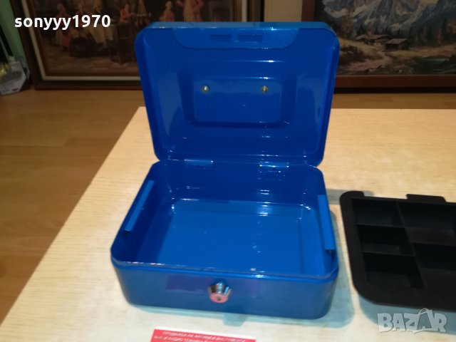 СЕИФ-КАСА 20Х16Х8СМ-МЕТАЛНА БЕЗ КЛЮЧ 0110211024, снимка 3 - Антикварни и старинни предмети - 34312485