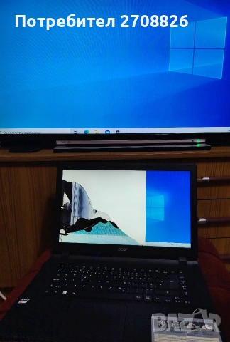 Само за 49 евро ! Acer Aspire 4GB RAM 500GB HDD работещ/счупен дисплей