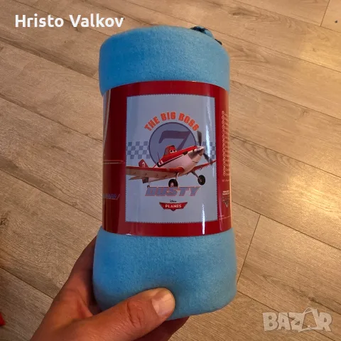 Детско поларено одеяло "Disney Planes". Оригинално. Ново. 110×140 см., снимка 4 - Спално бельо и завивки - 56084909
