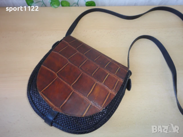 Естествена кожа/дамска винтидж чанта