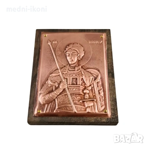 МЕДНА ИКОНА ЗА ЗАЩИТА СВЕТИ НЕСТОР, снимка 3 - Икони - 54304651