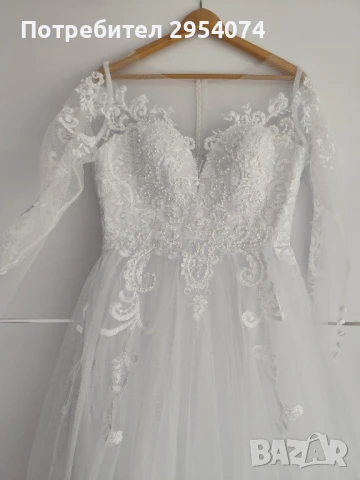 Чисто нова булчинска/сватбена рокля Л 180лв, снимка 7 - Рокли - 51145766