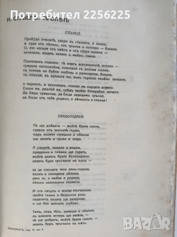Списание Златорог Година шеста- 1925г ( 1-10 ) , снимка 3 - Специализирана литература - 53042957