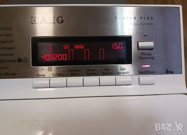 Пералня с горно отваряне и пара  AEG PROTEX PLUS  - 6 кг, снимка 5 - Перални - 53123317