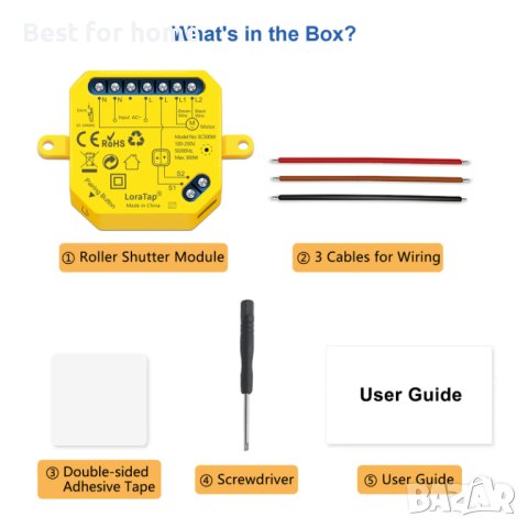 LoraTap Tuya Smart WiFi превключвател за щори Релеен модул, снимка 8 - Други - 42753404