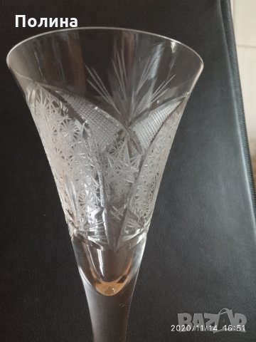 Кристални чаши, снимка 3 - Чаши - 30857887