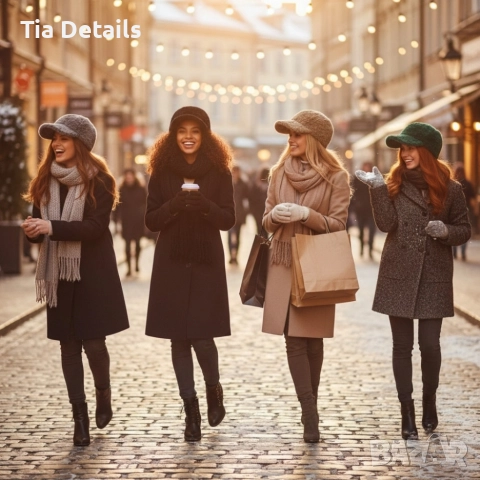 Топла дамска шапка с козирка - зимен пухкав модел, снимка 11 - Шапки - 52997158