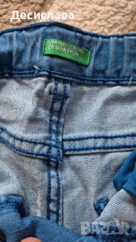 Дънки United colours of benetton, 6год., снимка 2 - Детски панталони и дънки - 51975376
