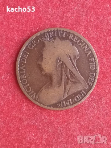 1 пени 1901 г. Великобритания., снимка 2 - Нумизматика и бонистика - 55738448