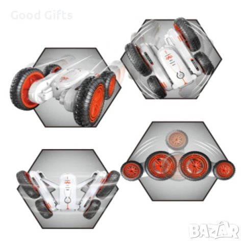 Въртяща се каскадьорска кола с дистанционно, снимка 3 - Коли, камиони, мотори, писти - 38191072