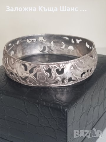 Сребърна гривна 27 грама , снимка 4 - Гривни - 42022772