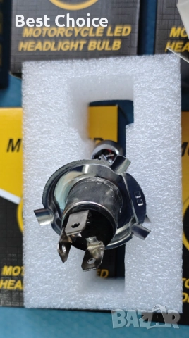 LED крушки за мотоциклет Amoluo H4/HS1, снимка 7 - Части - 52714780