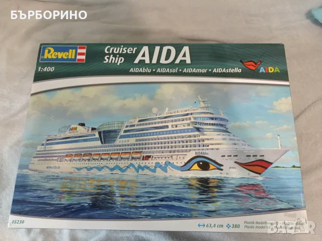 Сглобете модел Revell - Круизен кораб AIDA (blu, sol, mar, stella)