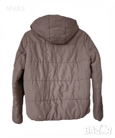 Дамско розово яке - 50% с бели кантове S M размер, снимка 2 - Якета - 51826461