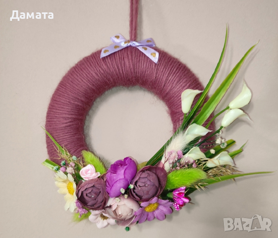 Великденски и пролетни декорации- венци и др. , снимка 2 - Декорация за дома - 40102344